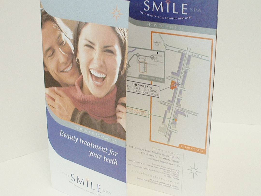 The Smile Spa wireframe